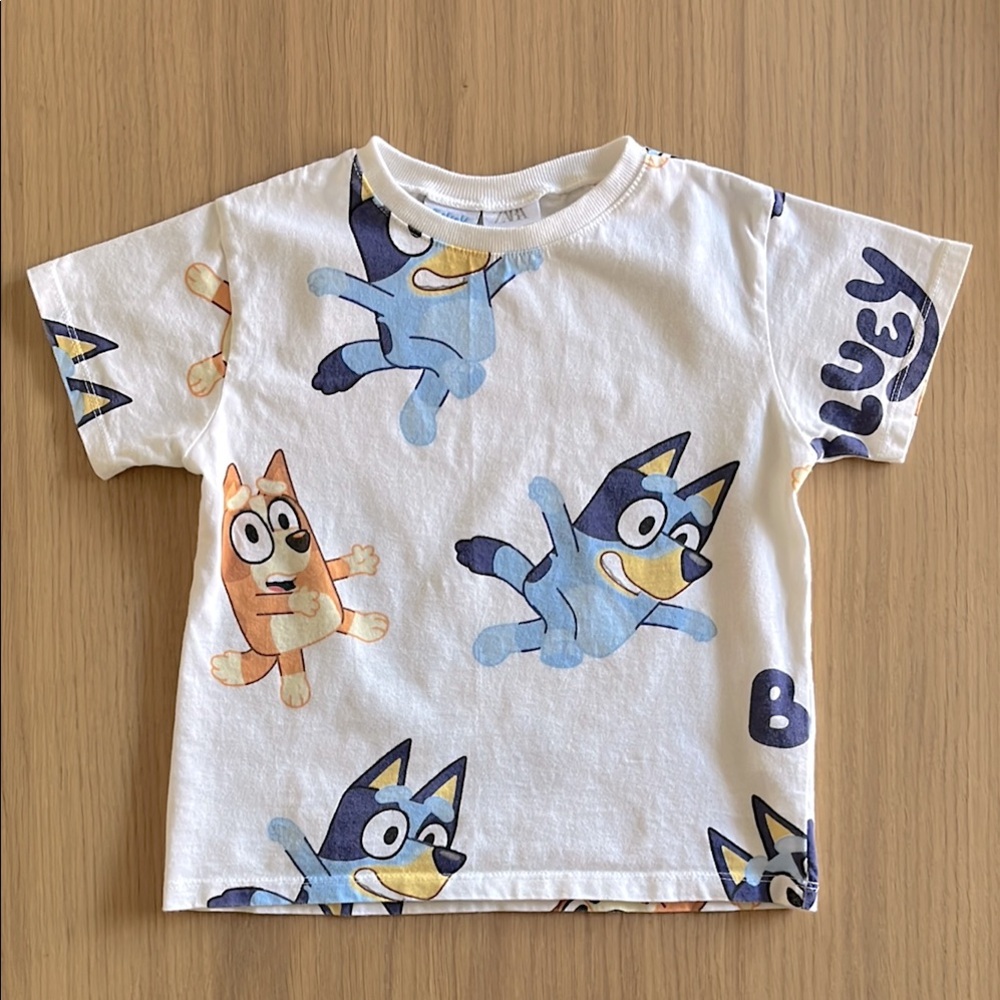 Zara, Bluey toddler cotton t-shirt, size 3/4 Years